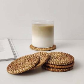 Rattan Coasters;  Table D√©cor Set of 4