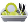 1pc Dish Drying Rack; Foldable Dish Rack For Kitchen Counter; Large Dish Drainers Utensil Holder For Soup Bowls; Dinner Plates