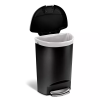 50L Semi Round Plastic Step Trash Can