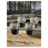 Paisley Plastic Wine Glasses Set of 4 (13oz), BPA Free Acrylic Wine Glass Set, Unbreakable Red Wine Glasses, White Wine Glasses